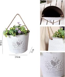Jardinières murales en métal au design unique et décoratif en fer galvanisé de meilleure qualité, taille personnalisée, style classique, pour la décoration de la maison et du jardin - Product Image 5