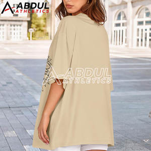 Camiseta Holgada de Verano para Mujer, Top de Algodón Suave, Corte Holgado Informal para Uso Diario, Camiseta Holgada para Mujer - Product Image 2