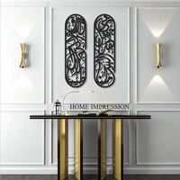 Desain Profesional Seni Dinding Logam Kustom Desain Tradisional Gantung Buatan Tangan Modern Mewah Aksesori Ruangan Nyaman Harga