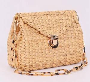 Handwoven Straw Bag 2-in-1 Convertible Shoulder & Crossbody Bag with Detachable Purse Strap - Product Image 2