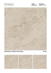 Carreau de porcelaine léger fini mat 600x600mm utilisé dans les cuisines salons chambres décoration - Product Image 3