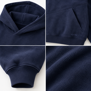 Sweat-shirt à capuche surdimensionné en molleton épais 400 g/m² pour homme, style vintage délavé, vêtement décontracté pour l'hiver - Product Image 6