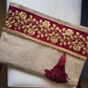 กระเป๋างานปักลายไม่ซ้ำใครสไตล์โบฮีเมียนกระเป๋าคลัทช์มือมือดีไซน์แฟนซีซับในมุกงานแต่งงานตอนเย็น - Product Image 6