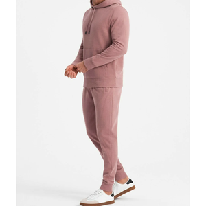 Sweat-shirt à capuche en coton pour homme, couleur unie, pull décontracté avec poche, coupe classique, vêtements d'automne - Product Image 2