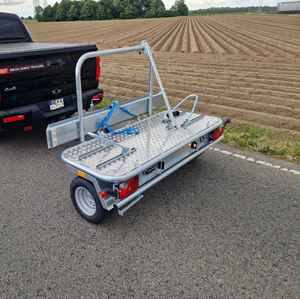 Remorque de moto Roadster Motocamp 1, transport de moto simple, 750 kg, 100 km/h, 200×80 cm - Product Image 3