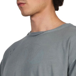 เสื้อยืดผู้ชายสองชั้นสีล้วนผ้าย้นสีพื้นชุดลำลองใส่สบายไซส์ใหญ่ราคาสมเหตุสมผล - Product Image 5