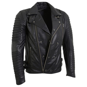New Arrivals Wholesale Price High Quality New Design <b>Men</b> Leather <b>Jacket</b> <b>Slim</b> <b>Fit</b> Stylish Low Price Leather <b>Jacket</b> For Man - Product Image 5