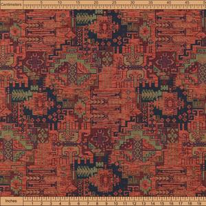 Tela de Tapicería Bohemio Kilim Recubierta, Estilo Boho Tribal Suroeste Turco Navajo Marroquí Étnico, de Gran Gramaje, por Metro - Product Image 2