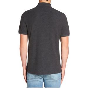 Camisas Polo ajustadas para hombre 95% algodón 5% Spandex tejido de punto cuello alto manga corta logotipo personalizado precio de fabricación - Product Image 4