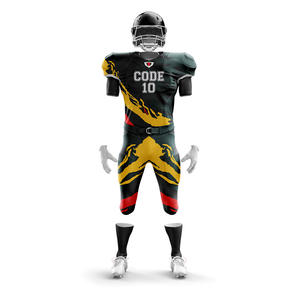 Ensemble de vêtements de football américain grande taille en gros avec logo personnalisé maillot respirant à manches courtes uniformes à bas prix pour les équipes et les clubs - Product Image 2