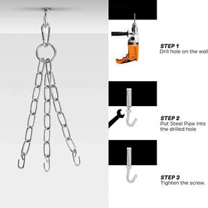 Sac de frappe suspendu professionnel Xtreme Boxing en cuir PU haute résilience, 20 kg, fermeture à lacets pour le kickboxing - Product Image 6