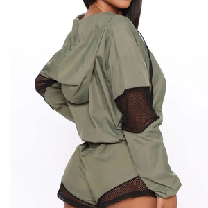 Precio al por mayor Chaqueta cortavientos y pantalones cortos demanda del cliente Chaqueta cortavientos y pantalones cortos - Product Image 3