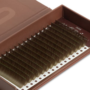 Charmlash 0.15 Cils Marron Marron Cachemire Plateau de Cils Marron Foncé Cachemire Plateaux de Cils Marron Mat OEM ODM Marque Privée - Product Image 1