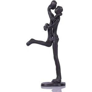 Danse Couple forme Sculpture Figurines pièce maîtresse pour salon dessin chambre étagère vitrine Table décor à la maison Sculpture en métal - Product Image 1