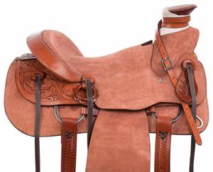 Selle de spectacle western pour cheval, 100% cuir véritable, style de sellerie personnalisé, couleur, taille, modèle à bas prix, selle brute - Product Image 5