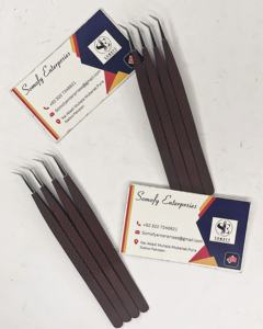 Pinzas de Extensión de Pestañas de Precisión Hechas a Mano con Aislamiento de 45 Grados, Duraderas, de Acero Inoxidable Japonés, Somofy Enterprises - Product Image 5