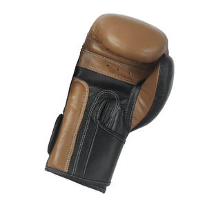 Gants de boxe professionnels hautement respirants avec fermeture auto-agrippante, tailles personnalisables, en cuir véritable, style uni, longueur opéra pour - Product Image 3