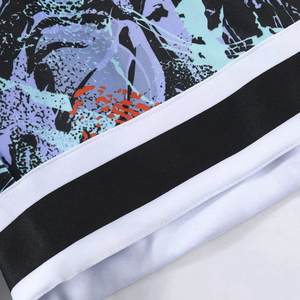 กางเกงขาสั้นลำลองผู้ชายคุณภาพสูง เอวยางยืดแบบรูดเชือก ผลิตตามสั่ง ลายพิมพ์แบบระเหิด ผ้าฝ้ายผสมโพลีเอสเตอร์ เอวกลาง - Product Image 3