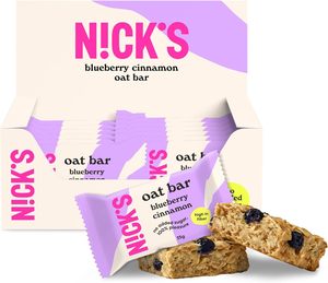 Barras de Avena NICKS con Arándanos y Canela, Barras de Avena Flapjack, Barra Energética Vegana y Rica (12 x 35g) - Product Image 3