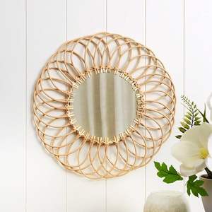 Collection Round Natural <b>Rattan</b> <b>Mirror</b> - Round - Product Image 2