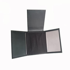 Premium cuero genuino Delgado tarjeta de crédito débito ID Mini titular billetera plegable Licencia de Conducir SOPORTE SEGURO protección RFID negro - Product Image 2