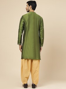 Hot Sale High Selling Ramas Kurtis Traditional <b>Men's</b> Vintage Summer Quick Dry Regular <b>Kurta</b> Set Band Collar Fashionable <b>Pajama</b> - Product Image 3