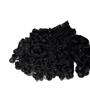 Vague birmane Extension de cheveux bouclés Extension de cheveux vierges bruts Double pointe dessinée bande Ins Bundle prix de gros de cheveux humains - Product Image 3