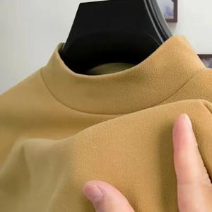 T-shirt à manches longues pour homme en polaire double face, nouvelle collection automne-hiver 2023, col rond, écologique, respirant, coton chaud, 320g - Product Image 3