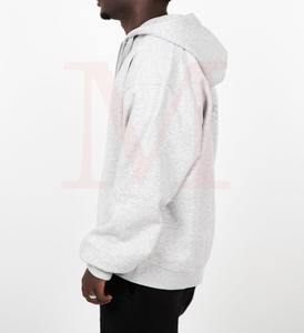 2024สเวตเตอร์มีฮู้ดสำหรับผู้ชายผ้าฝ้าย100% มีซิปสไตล์สตรีทแวร์สีล้วนพิมพ์ลายย้อมสีล้วนบริการ OEM - Product Image 2