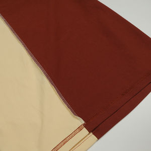 Ensemble de vêtements de détente à blocs de couleurs bicolores pour femmes T-shirt et short de motard personnalisables ensembles de shorts deux tonw vêtements pour femmes - Product Image 4