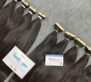 ¡CALIENTE! Extensiones de cabello con cinta de varios colores Calidad de lujo de fábrica en Vietnam Extensiones de cabello con cinta corta Vietnam - Product Image 2