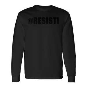 Camiseta de manga larga premium Resist Political Slogan Power - Product Image 1