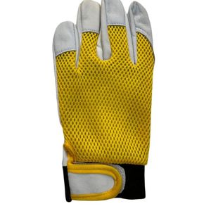 Guantes de montaje de cuero de grano de cabra personalizables de alta calidad antideslizantes para uso diario en exteriores ignífugos para trabajar - Product Image 3