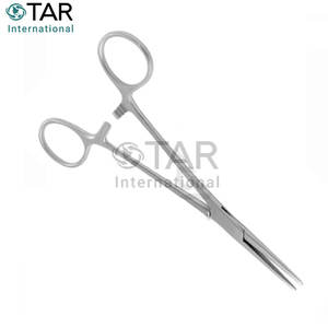 คีมหลอดเลือดแดงคอลเลอร์ตรง14.0ซม. สเตนเลสอุปกรณ์ทางการแพทย์สำหรับการผ่าตัดในห้องปฏิบัติการสัตวแพทย์ - Product Image 3