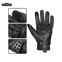 Gants de course en cuir PU de haute qualité, unisexes, pour l'été, compatibles avec les écrans tactiles, antidérapants, personnalisables, pour moto