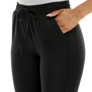 Pantalones Deportivos de Felpa Personalizados al por Mayor, de Alta Calidad, de Algodón, Suaves al Tacto, con Logotipo Personalizado, Casuales, para Fitness, Lisos, de Cintura Alta para Mujer - Product Image 3