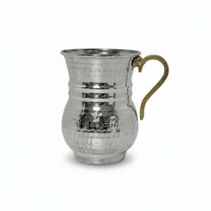 Carafe en cuivre et tasse à babeurre en métal durable - Product Image 1