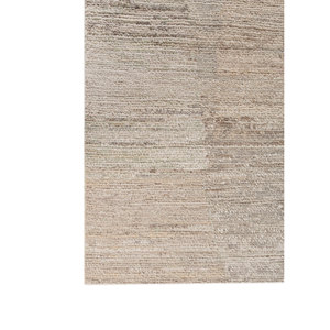 Tapis en laine noué à la main Blythe beige et marron, abstrait, pour salon, entrée, chambre, couloir, styles puzzle rectangulaires - Product Image 4