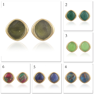 Pendiente de piedras preciosas de moldavita natural sin cortar, pendientes de cristal curativo, joyería de moda de moldavita para mujer - Product Image 2