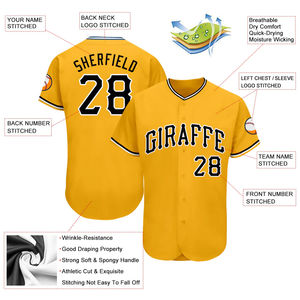 เสื้อเบสบอล100% ระบายอากาศได้ดีสำหรับผู้ชายเสื้อเบสบอลพิมพ์ซับลิเมชันตามสั่ง - Product Image 3