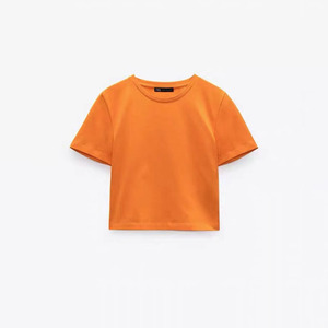 T-shirts courts pour femmes de haute qualité 100% coton respirant léger col rond Design Style d'été Service OEM disponible - Product Image 1