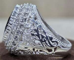 925 Sterling Silver Excellent Quality Handmade Designer <b>Ring</b> Eternity Vermeil <b>Amethyst</b> Gemstone Latest Trendy Classic Style - Product Image 3