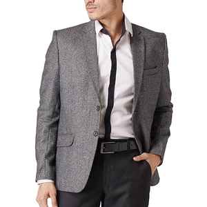 Custom High Quality Fashion Flannel <b>Tweed</b> Check Customised logo And Printing <b>Tweed</b> Breathable <b>Blazer</b> For <b>Men</b> - Product Image 1