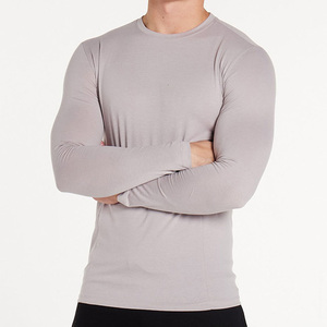 <b>Top</b> quality Wholesale fashion fitness gym t shirt for men custom logo fitness men's t-shirts muscle fit round neck t-shirts - Product Image 4