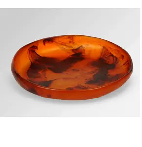 Plateaux en résine exclusifs de luxe vintage conçus Plateau de service écologique pour les centres de villégiature Top Style Snack Coffee Dessert Plates - Product Image 6