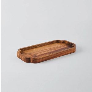 Nouveauté Plateau de service en bois fait main Assiette de service en bois de luxe de meilleure qualité Assiette de petit déjeuner en bois personnalisée Plateau de service - Product Image 1