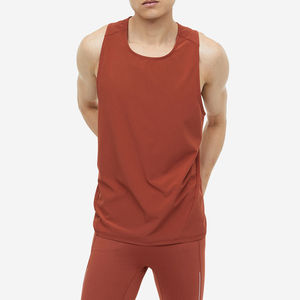 Camisetas sin mangas de entrenamiento de algodón de secado rápido para hombre, diseño de punto transpirable, técnicas lavadas, personalización OEM personalizada - Product Image 5