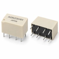 AGN2004H 4.5VDC DPDT 1A Relay Sinyal Through-Hole
