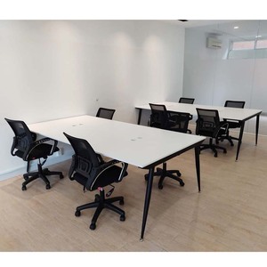 Mesa Minimalista de 4 Plazas, 120x240cm, Patas de Acero, Requiere Ensamblaje, HBCO012 - Product Image 4