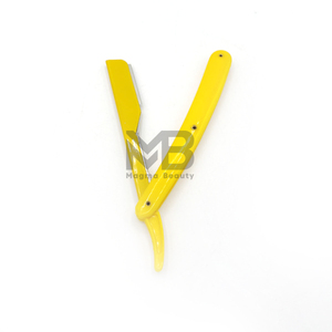 Maquinilla de afeitar de barbero recta plegable manual de etiquetado privado de cuidado personal para hombres - Product Image 6